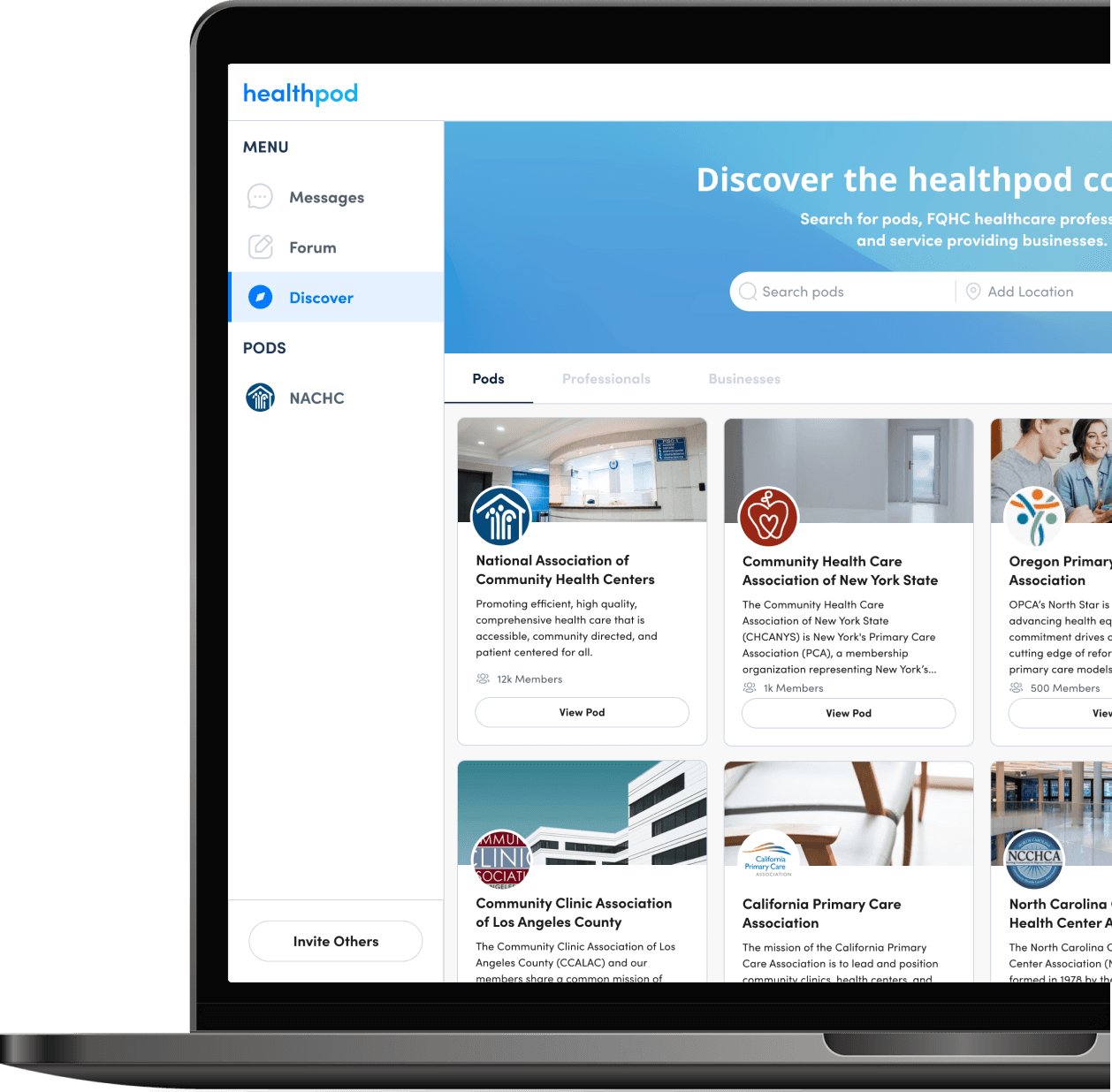 Sign up for Healthpod